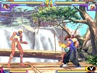 une photo d'Ã©cran de Street Fighter 3 - Double Impact sur Sega Dreamcast